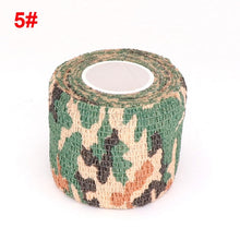 Load image into Gallery viewer, 4.5m Camouflage Elastic Wrap Tape Hunt Disguise Elastoplast Self Adhesive Sports Protector Knee Finger Ankle Athletic Bandage
