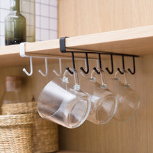 Load image into Gallery viewer, Kitchen Cupboard Storage Rack Cupboard Shelf Hanging Hook Organizer Closet Clothes Glass Mug Shelf Hanger Door Chest Hanging
