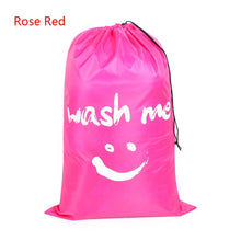 Load image into Gallery viewer, Washable Dirty Clothes Organizer Nylon Laundry Bag Wash Me Travel Storage Pouch Folding Bags Wash Drawstring Bag
