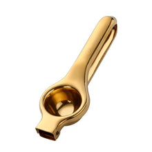 Load image into Gallery viewer, 1PC Stainless steel Lemon Squeezer Golden Manual Fruit Juicer Household Orange Clip Kitchen Utensils Reamers Fast Handle Press
