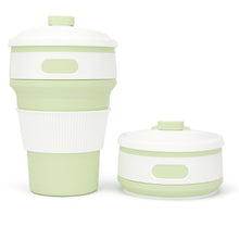 Load image into Gallery viewer, 350ML Silicone Folding Coffee Cups Portable Outdoors Travel Drinking Mug Collapsible Water Tea Cup
