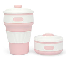 Load image into Gallery viewer, 350ML Silicone Folding Coffee Cups Portable Outdoors Travel Drinking Mug Collapsible Water Tea Cup
