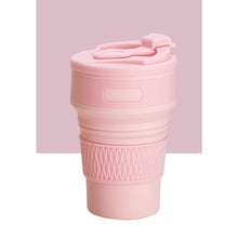 Load image into Gallery viewer, 350ML Silicone Folding Coffee Cups Portable Outdoors Travel Drinking Mug Collapsible Water Tea Cup

