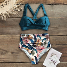 Load image into Gallery viewer, Sexy High Waist Bikini 2020 Halter Plus Size Swimwear Women Swimsuit Female Bikini Set Bodysuit Bathing Suit Summer Biquini XXL
