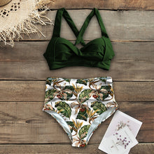 Load image into Gallery viewer, Sexy High Waist Bikini 2020 Halter Plus Size Swimwear Women Swimsuit Female Bikini Set Bodysuit Bathing Suit Summer Biquini XXL
