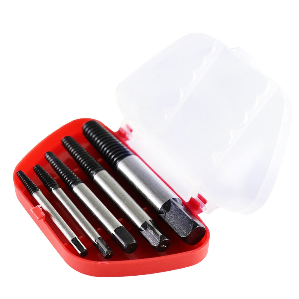 5Pcs/set Damaged Screw Extractor Drill Bit