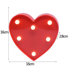 Load image into Gallery viewer, Luminous 26 English Alphabet Shiny LED Night Lamp 0-9 Digital Creative LED Night Light New Years Wedding Party Letter Decoration
