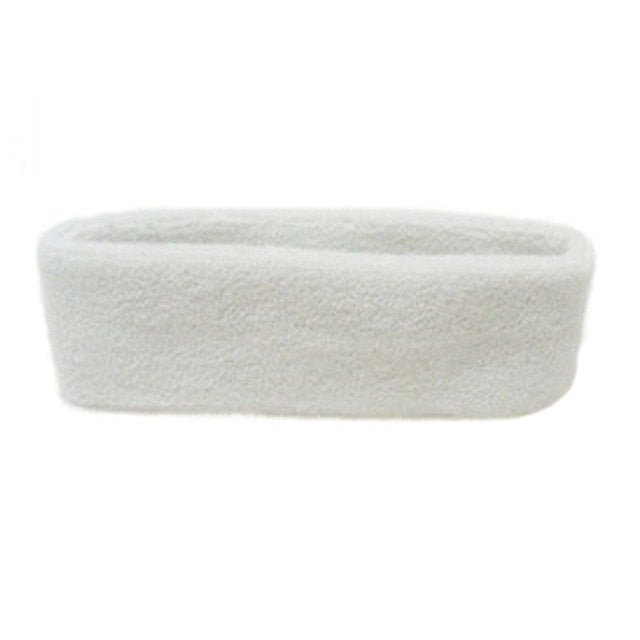1PC Headband Women/Men Cotton Sweat Sweatband Headband Yoga Gym Stretch Head Band For Sport elasticity Sweat Bands Sports Safety