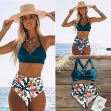 Load image into Gallery viewer, Sexy High Waist Bikini 2020 Halter Plus Size Swimwear Women Swimsuit Female Bikini Set Bodysuit Bathing Suit Summer Biquini XXL
