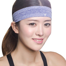 Load image into Gallery viewer, Veidoorn 1pcs Sweatband  Moisture-Wicking Breathable Men Women Sports Elastic Headband  for Fitness gym Running sport basketball
