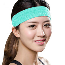 Load image into Gallery viewer, Veidoorn 1pcs Sweatband  Moisture-Wicking Breathable Men Women Sports Elastic Headband  for Fitness gym Running sport basketball
