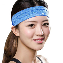 Load image into Gallery viewer, Veidoorn 1pcs Sweatband  Moisture-Wicking Breathable Men Women Sports Elastic Headband  for Fitness gym Running sport basketball
