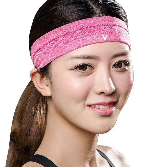 Veidoorn 1pcs Sweatband  Moisture-Wicking Breathable Men Women Sports Elastic Headband  for Fitness gym Running sport basketball