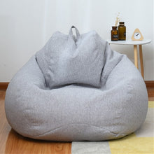 Load image into Gallery viewer, 1 Piece Large Small Lazy Sofas Cover Chairs Without Filler Linen Cloth Lounger Seat Bean Bag Pouf Puff Couch Tatami Living Room
