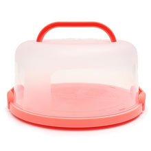 Load image into Gallery viewer, 30X15cm Round Cake Carrier Portable Plastic Pastry Storage Box Dessert Container Cover Case Birthday Wedding Party Supplies
