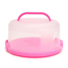 Load image into Gallery viewer, 30X15cm Round Cake Carrier Portable Plastic Pastry Storage Box Dessert Container Cover Case Birthday Wedding Party Supplies
