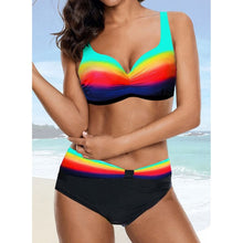 Load image into Gallery viewer, TYAKKVE Sexy 2020 Bikini Set Swimwear Women Print Swimsuit Push Up Polka Dots Plus Size Bathing Suit Beachwear Biquini 3XL
