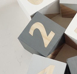 6x6cm Large Wooden Alphabet Letters Cubes,Wood Square Big English ABC Blocks,Toddlers/Baby Montessori Learning Educational Toys