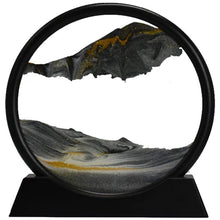 Load image into Gallery viewer, Moving Sand Art. Round Glass 3D Deep Sea Sandscape in Motion (12inch)
