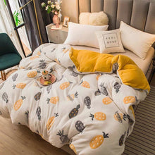 Load image into Gallery viewer, JUSTCHIC Winter Double-sided Thickened Snow Fleece Quilt Cover Cute Cartoon Baby Duvet Cover Sofa Blanket AB Version
