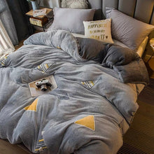 Load image into Gallery viewer, JUSTCHIC Winter Double-sided Thickened Snow Fleece Quilt Cover Cute Cartoon Baby Duvet Cover Sofa Blanket AB Version
