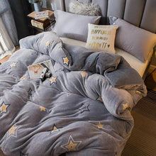 Load image into Gallery viewer, JUSTCHIC Winter Double-sided Thickened Snow Fleece Quilt Cover Cute Cartoon Baby Duvet Cover Sofa Blanket AB Version
