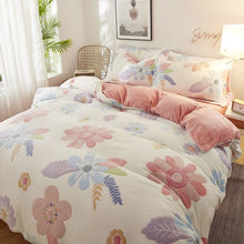 Load image into Gallery viewer, JUSTCHIC Winter Double-sided Thickened Snow Fleece Quilt Cover Cute Cartoon Baby Duvet Cover Sofa Blanket AB Version
