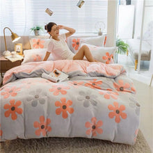 Load image into Gallery viewer, JUSTCHIC Winter Double-sided Thickened Snow Fleece Quilt Cover Cute Cartoon Baby Duvet Cover Sofa Blanket AB Version
