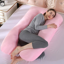 Load image into Gallery viewer, Upgraded Pregnancy Pillow Full Filling Cotton Pregnant Pillow Cushion Long U Shape Maternity Plillow For Pregnant Women Sleeping
