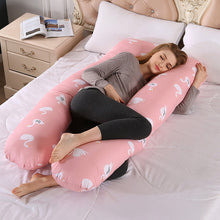 Load image into Gallery viewer, Upgraded Pregnancy Pillow Full Filling Cotton Pregnant Pillow Cushion Long U Shape Maternity Plillow For Pregnant Women Sleeping
