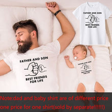 Load image into Gallery viewer, Father and Son Best Friends for Life Family Matching Family Look T Shirt Baby Dad Matching Clothes Father and Son Matching
