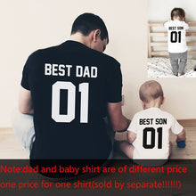 Load image into Gallery viewer, Father and Son Best Friends for Life Family Matching Family Look T Shirt Baby Dad Matching Clothes Father and Son Matching

