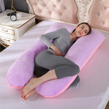 Load image into Gallery viewer, Upgraded Pregnancy Pillow Full Filling Cotton Pregnant Pillow Cushion Long U Shape Maternity Plillow For Pregnant Women Sleeping
