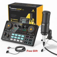 Load image into Gallery viewer, MAONOCASTER AM200-S1 All-in-on Microphone Mixer Kit Audio Podcaster With Condenser Mic &amp; Earphone for PC Phone Tiktok
