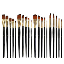Load image into Gallery viewer, 4Pcs/5Pcs/6Pcs Artist Wood Handle Paint Brush Set Eco-friendly Drawing Acrylic Oil Painting Pen Nylon Hair Painting Brush
