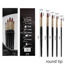 Load image into Gallery viewer, 4Pcs/5Pcs/6Pcs Artist Wood Handle Paint Brush Set Eco-friendly Drawing Acrylic Oil Painting Pen Nylon Hair Painting Brush
