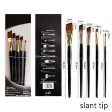Load image into Gallery viewer, 4Pcs/5Pcs/6Pcs Artist Wood Handle Paint Brush Set Eco-friendly Drawing Acrylic Oil Painting Pen Nylon Hair Painting Brush
