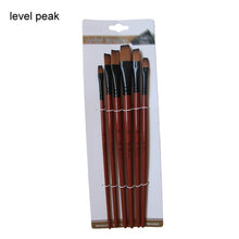 Load image into Gallery viewer, 4Pcs/5Pcs/6Pcs Artist Wood Handle Paint Brush Set Eco-friendly Drawing Acrylic Oil Painting Pen Nylon Hair Painting Brush
