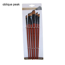 Load image into Gallery viewer, 4Pcs/5Pcs/6Pcs Artist Wood Handle Paint Brush Set Eco-friendly Drawing Acrylic Oil Painting Pen Nylon Hair Painting Brush
