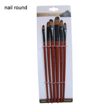 Load image into Gallery viewer, 4Pcs/5Pcs/6Pcs Artist Wood Handle Paint Brush Set Eco-friendly Drawing Acrylic Oil Painting Pen Nylon Hair Painting Brush
