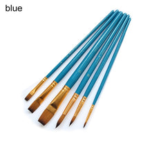 Load image into Gallery viewer, 4Pcs/5Pcs/6Pcs Artist Wood Handle Paint Brush Set Eco-friendly Drawing Acrylic Oil Painting Pen Nylon Hair Painting Brush
