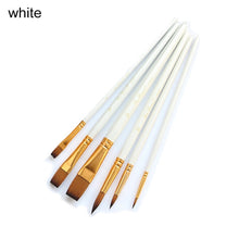 Load image into Gallery viewer, 4Pcs/5Pcs/6Pcs Artist Wood Handle Paint Brush Set Eco-friendly Drawing Acrylic Oil Painting Pen Nylon Hair Painting Brush
