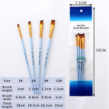 Load image into Gallery viewer, 4Pcs/5Pcs/6Pcs Artist Wood Handle Paint Brush Set Eco-friendly Drawing Acrylic Oil Painting Pen Nylon Hair Painting Brush
