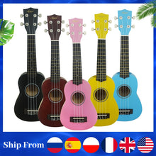 Load image into Gallery viewer, Aiersi brand 21 Inch student hawaii gecko ukelele factory price mahogany Soprano guitar 4 string Ukulele with bag capo tuner
