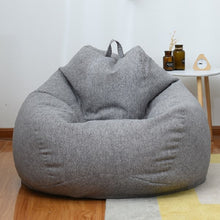 Load image into Gallery viewer, 1 Piece Large Small Lazy Sofas Cover Chairs Without Filler Linen Cloth Lounger Seat Bean Bag Pouf Puff Couch Tatami Living Room
