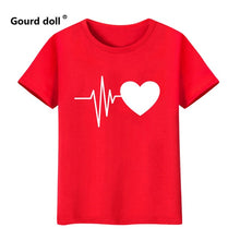 Load image into Gallery viewer, Heartbeat Outfits Christmas Family Matching T-shirt lovely Mom Dad Kids Me Baby Outfit Mother Daughter Son Girl Boys Clothes
