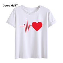 Load image into Gallery viewer, Heartbeat Outfits Christmas Family Matching T-shirt lovely Mom Dad Kids Me Baby Outfit Mother Daughter Son Girl Boys Clothes
