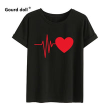 Load image into Gallery viewer, Heartbeat Outfits Christmas Family Matching T-shirt lovely Mom Dad Kids Me Baby Outfit Mother Daughter Son Girl Boys Clothes
