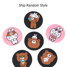 Load image into Gallery viewer, Cartoon Silicone Car Mug Coaster Portable Home Office Milk Coffee Mug Cup Mat Non-slip Car Cup Mats Cute Animals Cup Pad Coaster
