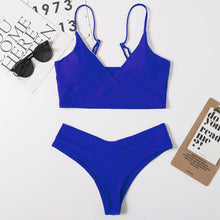 Load image into Gallery viewer, High Waist Bikini 2020 Women Swimwear Female Swimsuits Black Sexy Thong Bikinis Set Beach Wear Swimming for Women Bathing Suit
